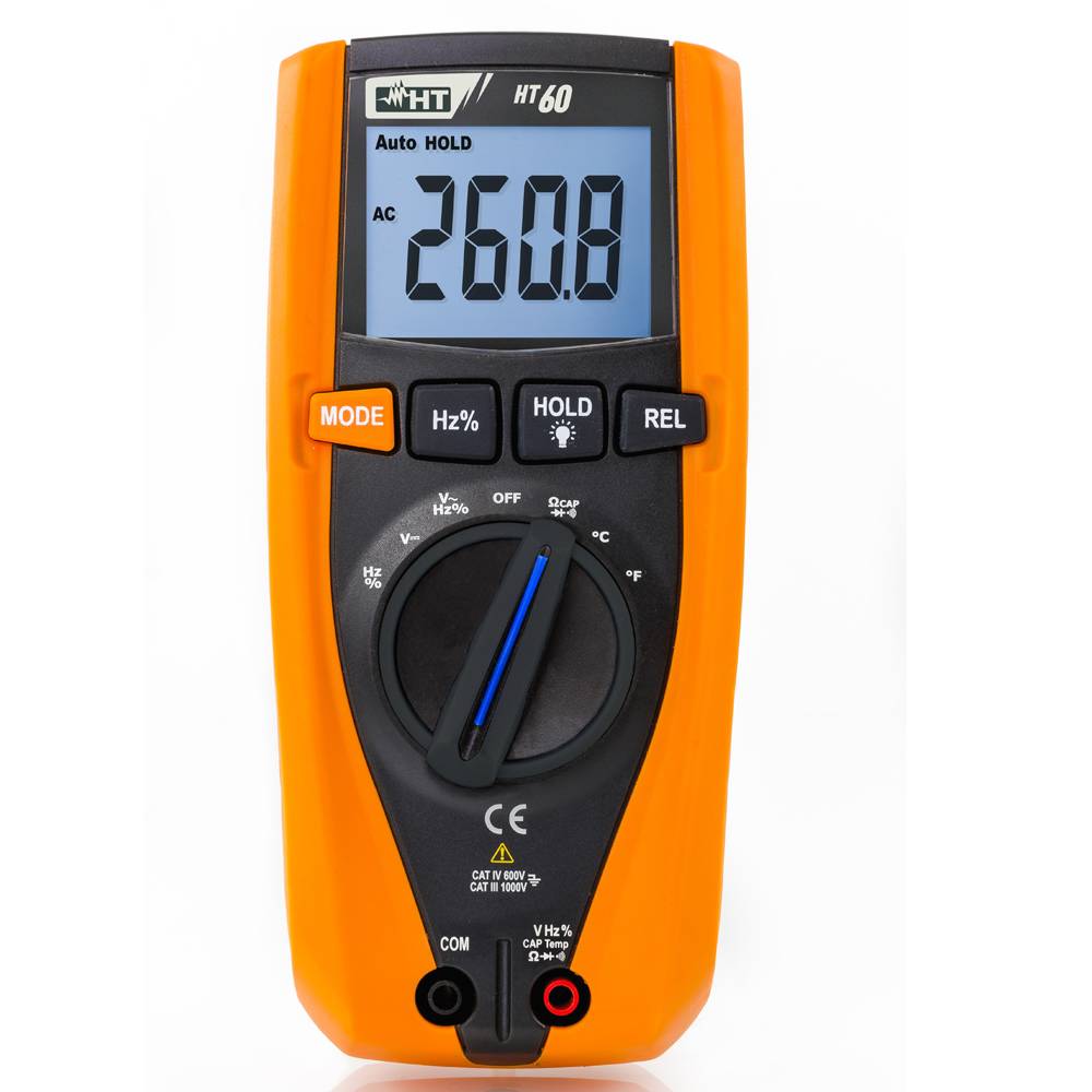 HT-Instruments HT60 Digitales Multimeter TRMS, 4 stellige Anzeige, 4000 Digits, CAT IV von HT-Instruments