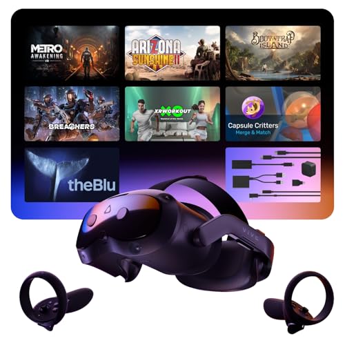 HTC Vive Focus Vision — Mixed Reality and PC VR Eye Tracking Headset + Controllers von HTC