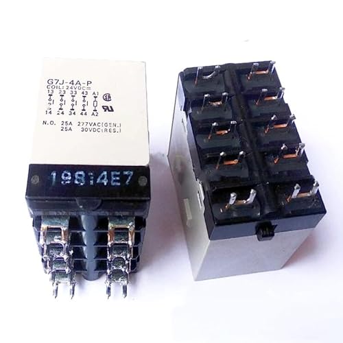 High power 24V relay G7J-4A-P 24VDC G7J-4A-P-24VDC G7J4AP 24VDC DC24V 24V 25A 277VAC 10PIN HTEJFUXQE(One Size) von HTEJFUXQE