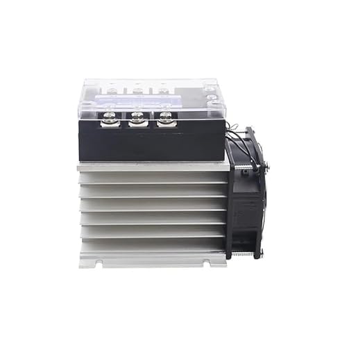 Three-phase Solid State Relay DC Control AC 380V 40A SSR-3 032 3840Z DC-AC Complete Set (Relay, Heat Sink, Fan) HTEJFUXQE(Three-phase 100DA) von HTEJFUXQE