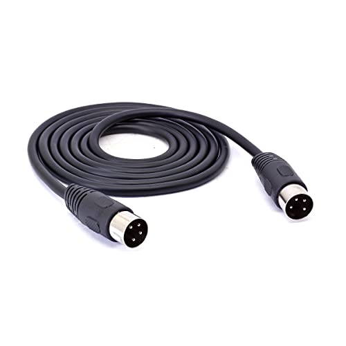 HTGuoji 4-poliger DIN-Stecker Stecker Anschlusskabel, 4-poliger DIN-Stecker auf Stecker, Adapter-Verlängerungskabel für DVR Digital Video Recorder & DIN Audio Connector Geräte (1.5 meter) von HTGuoji