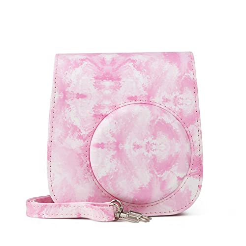 HTRJAPL Kameratasche Blume PU Leder Mini Film Kamera Umhängetasche Schutzhülle Schutzhülle Tasche Fit for Fujifilm Fit for Mini 11 9 8 Kameratasche(A) von HTRJAPL