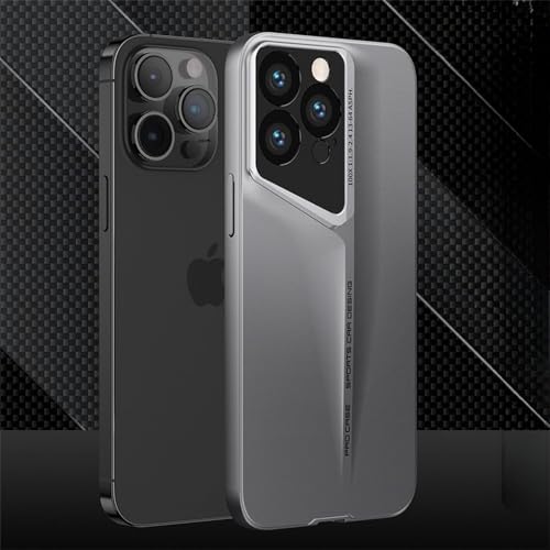 HTXONB Mattierte Hartschalen-Telefonhülle aus Kunststoff für iPhone 16 15 14 Pro Max 16 Plus Stoßfeste Schutzhülle, grau, für iPhone 16 Pro von HTXONB