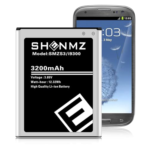 Akku für Galaxy S3, 3200mAh Li-ion Ersatzakku für Galaxy S3 EB-L1G6LLU, Verizon I535, Sprint L710, AT&T I747, R530, LTE I9305, T999 von HUAENG