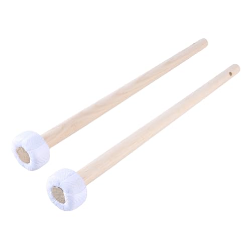 Hammer Sticks Rod Wood Handle Drum Hammer Drum Sticks Cotton Linen Head Drum von HUANGENG