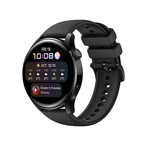 HUAWEI Watch 3 Active (46mm) - Smartwatch Black, OB02594, GPS , Schwarz von HUAWEI