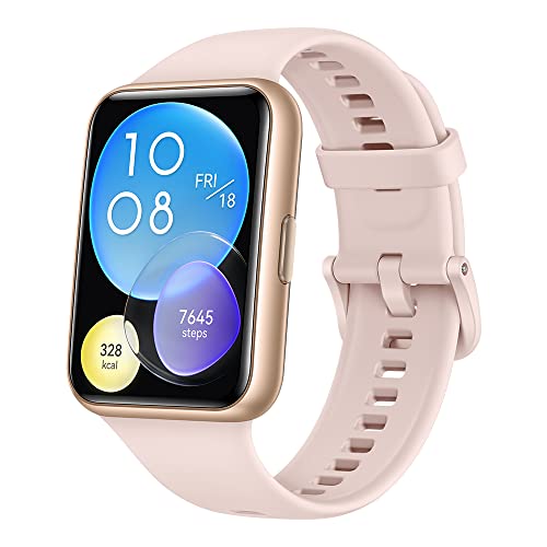 HUAWEI Watch FIT 2 SmartWATCH, 1,74' FullView-Display,Bluetooth-Anrufe, Gesundheitsmanagement,Lange Akkulaufzeit,Animierte Quick-Workouts, SpO2-Erfassung,Pink von HUAWEI