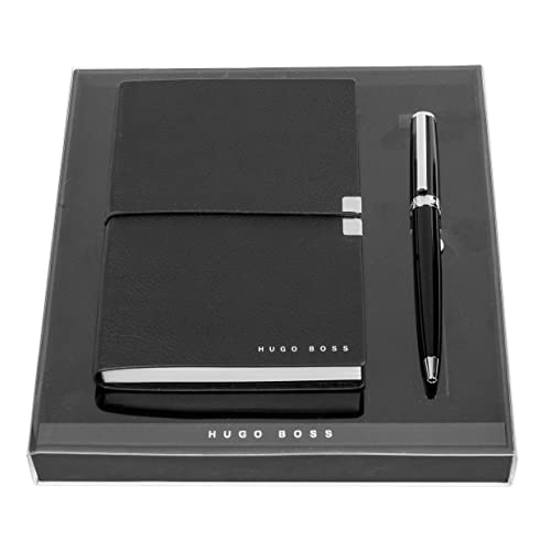 Hugo Boss Schreib-Set Kugelschreiber Gear Icon und A6 Notizblock Elegance Storyline in der Geschenkbox, HPBM252A Hugo Boss Schreib-Set Kugelschreiber Gear Icon und A6 Notizblock Elegance Storyline in der Geschenkbox, HPBM252A von Hugo Boss