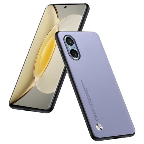 HULLIN Handyhülle Kompatibel Mit Smartphone, Compatible with Sony Xperia 5 V (6.1"), Eine Hochwertige Schutzhülle Aus PU-Leder - Helles Lila von HULLIN