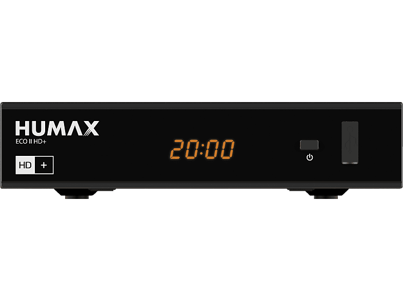 HUMAX Eco II HD+ Satellitenreceiver (HDTV, Karte inklusive, DVB-S, DVB-S2, Schwarz) von HUMAX