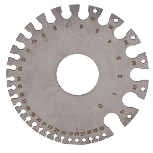 HUONIU Edelstahl-Drahtstärke 0 36, Lineal zum Messen der Drahtstärke 0,3125 Zoll 0,007 Zoll von HUONIU