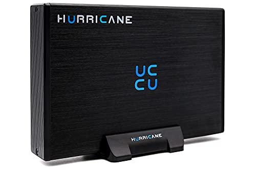 HURRICANE GD35612 500GB Externe Festplatte, 3.5 Zoll USB 3.0, Desktop Speicher mit Netzteil für PC, TV, Ps4, Ps5, Xbox Laptop, Notebook kompatibel mit Windows Mac Linux von HURRICANE