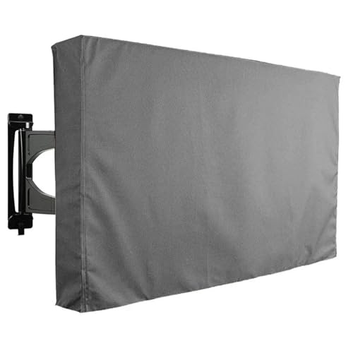 HUWOYG Schutzhülle Für Fernsehgeräte Outdoor TV Cover 50-52-With Bottom Cover- Weatherproof Material To Protect Your TV Für Fernsehen Im Innen- Und Außenbereich(Grey,FOR 22-24inch TV) von HUWOYG