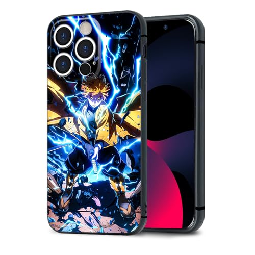 HWLHJJ Anime Charakter Schutzhülle, Schwarzer Rahmen Silikon TPU Manga Handyschale (für iPhone 12 Mini,Agatsuma) von HWLHJJ