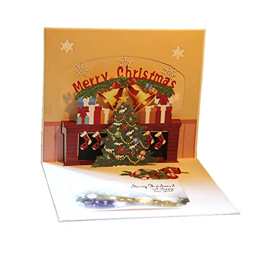 HXNH Frohe Weihnachten Grußkarte 3D Karte mit Umschlag Baum Postkarte Special Season Cards von HXNH