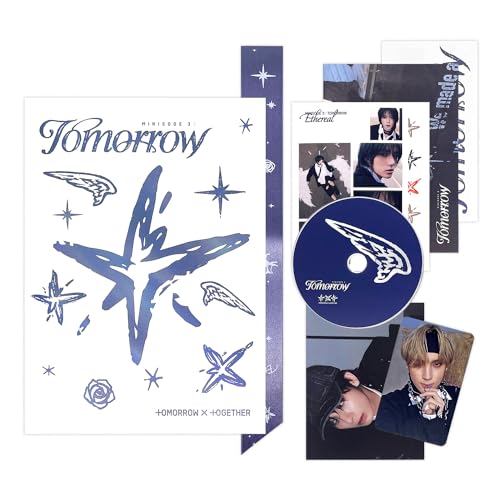 TXT - [MINISODE 3 : TOMORROW] (Ethereal Ver.) Photo Book + Bookmark + Lyrics + CD-R + Postcard + Photo Card + Sticker Pack + Poster + 5 Extra Photocards von HYBE Ent.