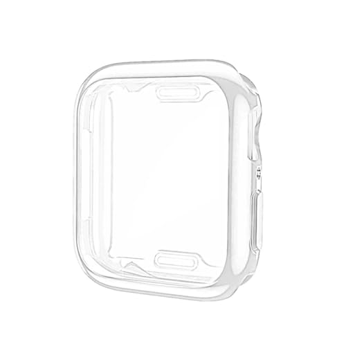 Displayschutzfolie für Apple Watch Serie 44 mm, weiche HD-Displayschutzfolie mit hoher Empfindlichkeit, TPU-Rundumschutz, stoßfest, für iWatch Serie 4/5/6/SE, 44 mm (transparent) von HYGAMOCC