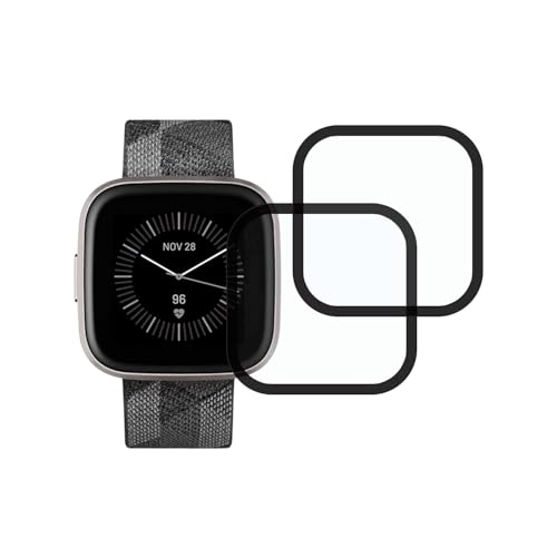 HYGMOCC Kompatibel für Fitbit Versa 2 Smartwatch-Displayschutz, 9H wasserdichte Härte, Premium PMMA-Schutz, kristalline transparente Folie [kein Glas] von HYGMOCC