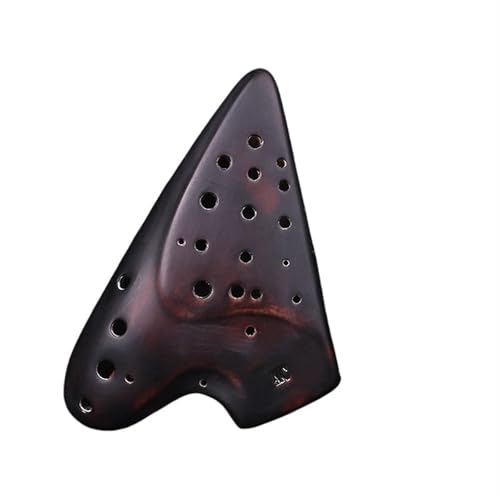 Anfänger-Okarina Ocarina Drei-Röhren-AC-Ocarina Professionelles Geräuchertes Alto-C-Drei-Röhren-Ocarina-Instrument Auf Leistungsniveau von HYLQZAT