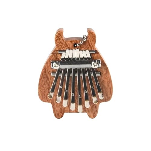 Kalimba-Daumenklavier 8-Tasten Mini Kalimba Tragbares Daumenklavier Taschenfinger-Percussion-Tasteninstrument Mit Anhänger Und Box von HYLQZAT