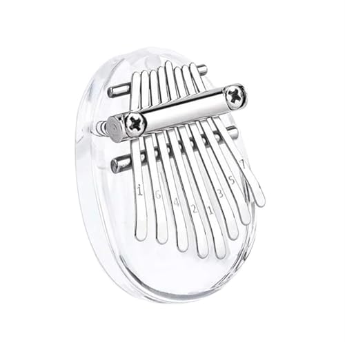 Kalimba-Daumenklavier Daumenklavier Aus Acryl 8 Tasten Transparent Kalimba Mini-Fingertastatur Musikinstrument Für Erwachsene Und Anfänger(B) von HYLQZAT