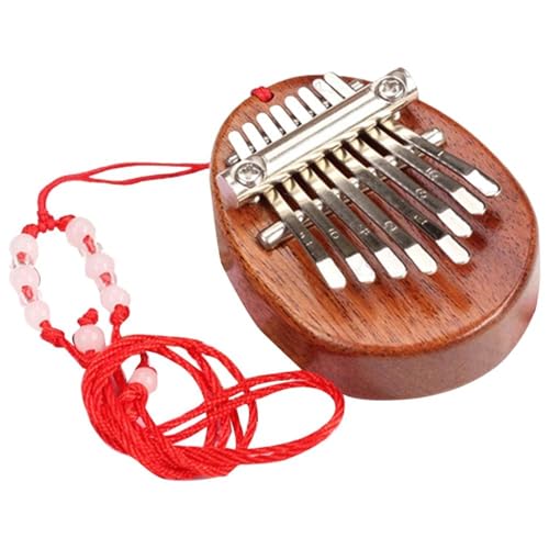 Kalimba-Daumenklavier Kalimba Daumenklavier Aus Holz Mit 8 Tasten Und Umhängeband Musikinstrument Klavier Musikliebhaber(C) von HYLQZAT