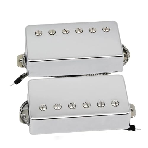 Single-Coil-Tonabnehmer-Set Alnico 5 LP Gitarre Humbucker Pickups Neck Bridge Pickups Set Chrom Farbe Professionelle E-Gitarre von HYLQZAT