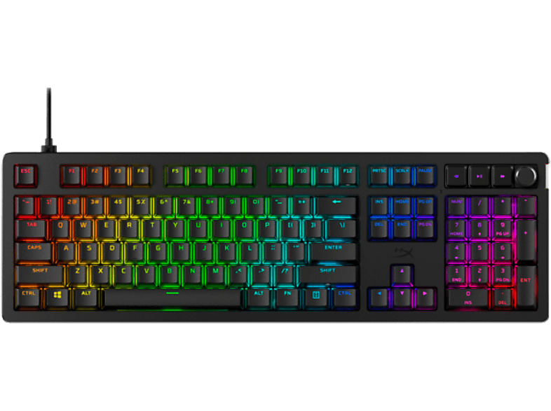 HYPERX Alloy Rise, Gaming Tastatur, Mechanisch, kabelgebunden, Schwarz von HYPERX