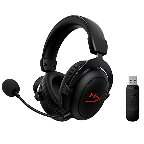 HyperXCloud Core-KabellosesGaming-HeadsetfürPC,DTSHeadphone:XSpatialAudio,Memoryschaum-Ohrpolster,robusterAluminiumrahmen, Schwarz Kabellos Wi-Fi von HyperX