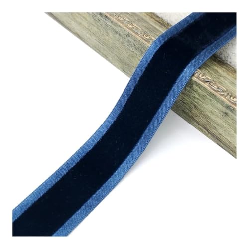 Bänder for Basteln, 3 Yards, 25 mm Satinrandband, Hochzeits- und Partydekoration, handgefertigte Geschenkverpackung, Haarschleife, DIY, Weihnachten(Blue) von HYQING