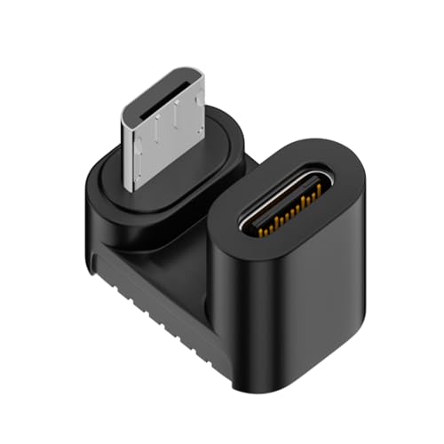 HYROOY USB auf USB C Adapter 90 Grad USB auf Typ C Datenübertragung Konvertieren Stecker für Smartphone Auto Navigation Kunststoff F# von HYROOY