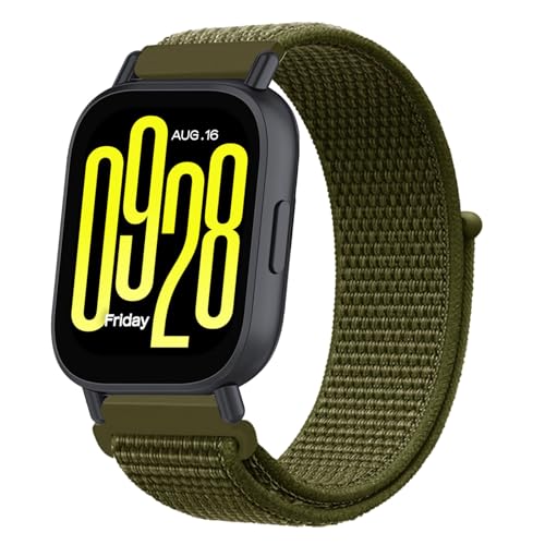 Nylon Solo Loop Armband für Xiaomi Redmi Watch 5 Active/Redmi Watch 5 Lite, Nylon Armbänder Uhrenarmband Sport Ersatzband Kompatibel mit Xiaomi Redmi Watch 5 Active/Redmi Watch 5 Lite Armband (13) von HYSDFFG