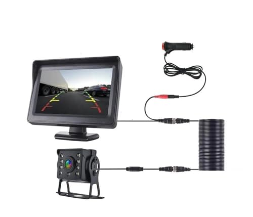 Rückfahrkamera Einparkhilfe Rückfahrkamera CCD HD Mit 4,3-Zoll-LED-Monitor Für Bus, LKW, Wohnmobil, Anhänger von HZZST