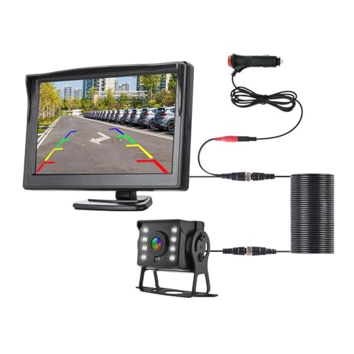 Rückfahrkamera Universal-Parkkamera Für Rückfahrkamera, CCD-Rückfahrkamera, HD, Mit 5-Zoll-Monitor, LED-Nachtsicht Für LKW(MBUS-10M) von HZZST