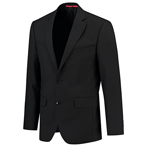 Tricorp 405003 Corporate Herren Sakko, 70% Wolle/30% Polyester, 180g/m², Schwarz, Größe 50 von Haas F1 Team