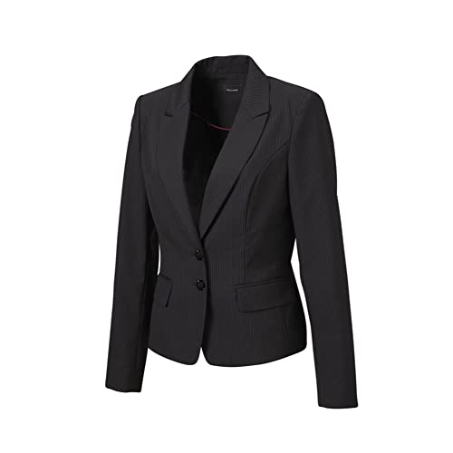 Tricorp 405005 Corporate Damen Blazer, 70% Wolle/30% Natural Stretch Polyester, 270g/m², Schwarzer Streifen, Größe 44 von Haas F1 Team