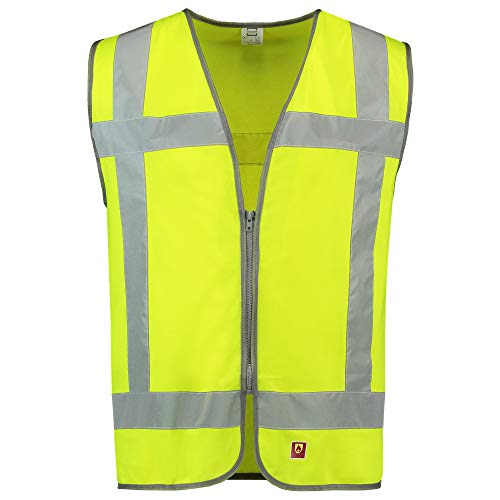 Tricorp 453017 Safety RWS Flammschutz Warnweste, 100% Polyester mit Flammschutz, 120g/m², Fluorgelb, Größe 3XL-4XL von Haas F1 Team