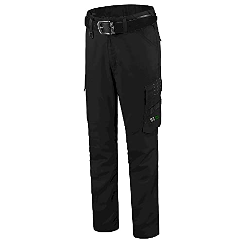 Tricorp 502701 Workwear Twill Rewear Arbeitshose, 65% Recyceltes Polyester/35% Bio-Baumwolle, 245g/m², Schwarz, Größe 44 von Haas F1 Team