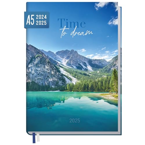 Häfft® Chäff-Timer Classic Kalender 2024/2025 A5 "Time to dream" Buchkalender, Terminplaner, Terminkalender, Wochenplaner für 18 Monate: Juli 2024 bis Dez. 2025 - nachhaltig & klimafreundlich von Häfft