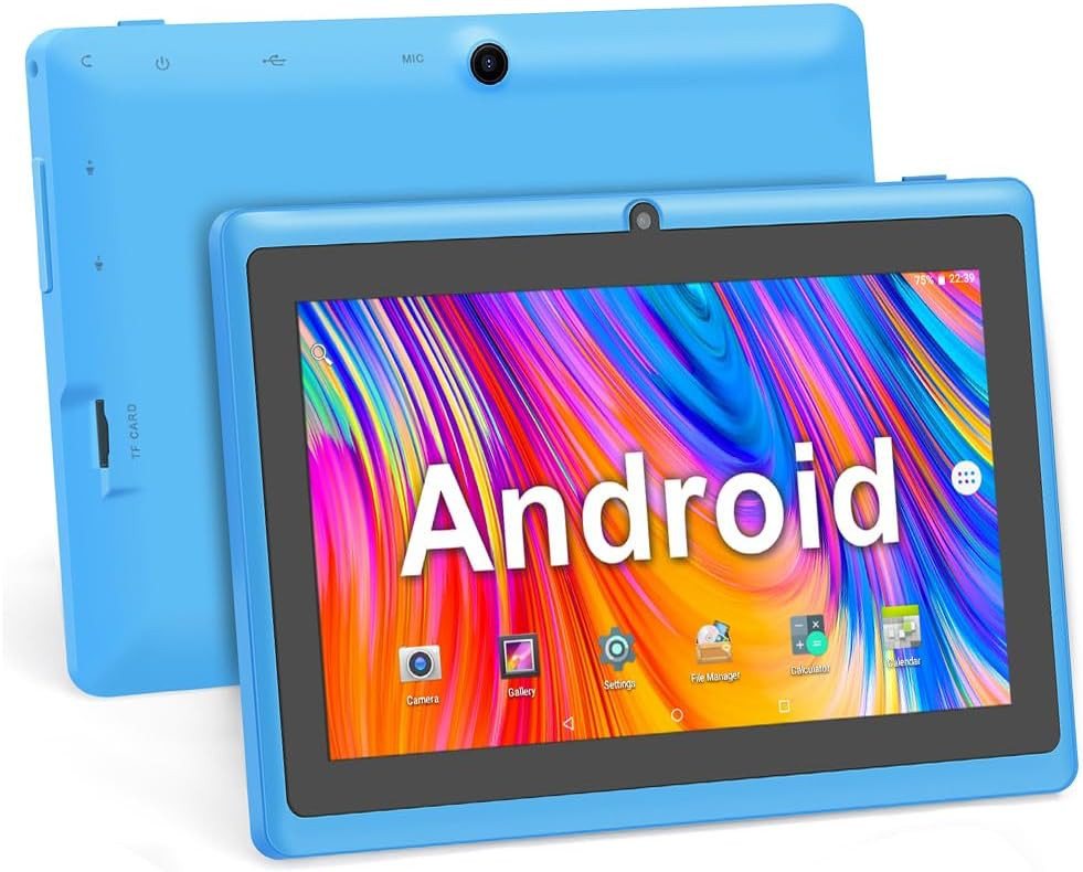 Haehne für Erwachsener Kinder Tablet (7", 8 GB, Android 5.0, mit A33 Quad Core, Dual Kameras, WiFi, Bluetooth) von Haehne