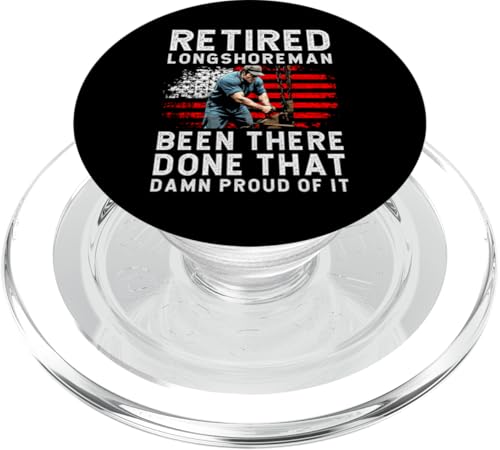 Retired Longshoreman Been There Done That PopSockets PopGrip für MagSafe von Hafenarbeiter Design Dockarbeiter