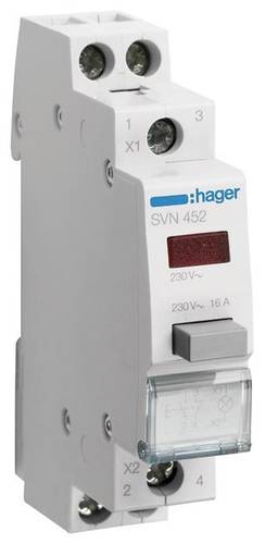 Hager Taster Rot 16A 230V SVN452 von Hager