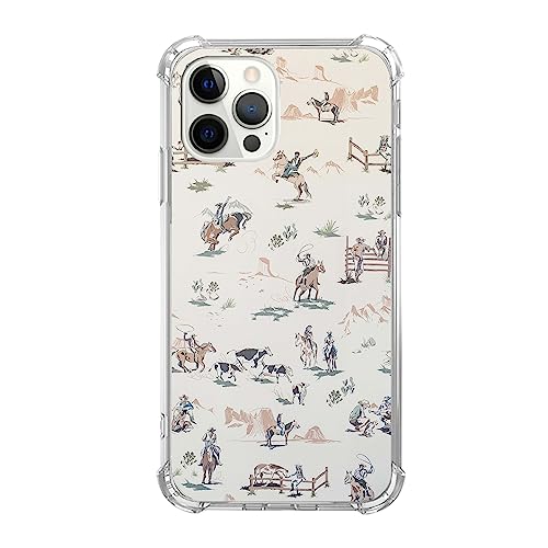 Hagkou Wild West Adventure Hülle Kompatibel mit iPhone 16 Pro Max, West Cowboy Desert Scenery Cover für iPhone 16 Pro Max, Cool TPU Handyhülle von Hagkou