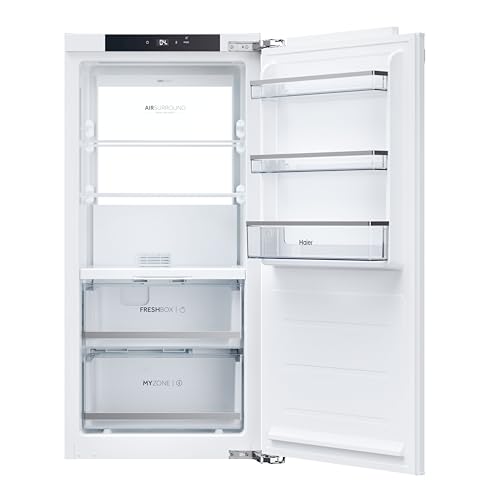 Haier HATL 126 DE Einbau-Kühlschrank/Nische 122 cm/Festtürtechnik mit wechselbarem Türanschlag/Nutzvolumen 162 L/Total NoFrost Kältetechnologie/LED-Beleuchtung von Haier