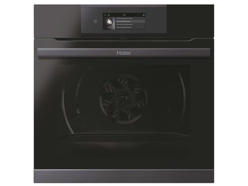 Haier I-TOUCH SERIE 4 HWO60SM5T9BHD Einbaubackofen/Nische 60 cm/Wi-Fi Funktion/Pyrolyse-Reinigung / 14 Funktionen, Schwarz von Haier