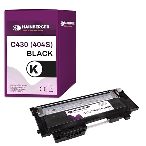 Hainberger 1x Toner Kompatibel C430 CLT-K 404 S BK für Samsung Xpress C430 C480W FW von Hainberger
