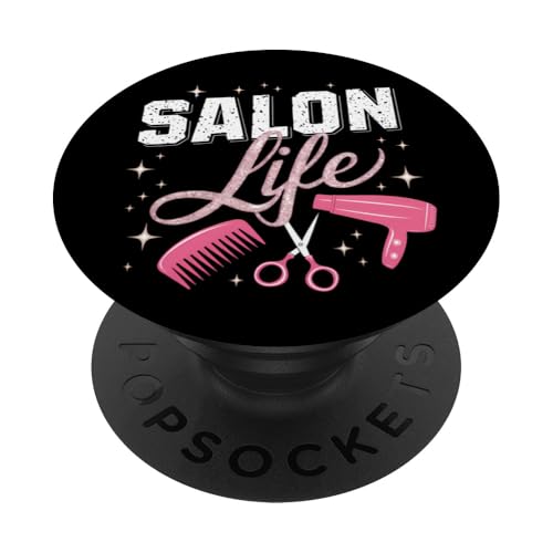 Hair Salon Life Hairstylist Friseur Schneiden Haare PopSockets Klebender PopGrip von Hairdresser Haircut Cutting Hairstylist Salon