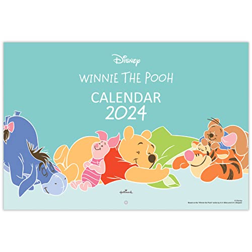 Hallmark 824-204 Japanischer Hallmark Disney-Winnie Puuh Kalender 2024 Wandbehang groß von Hallmark