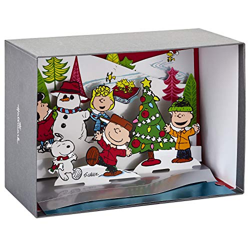 Hallmark Peanuts Weihnachtskarten, Pop-Up-Winter-Szene (5 Karten mit Umschlägen) von Hallmark