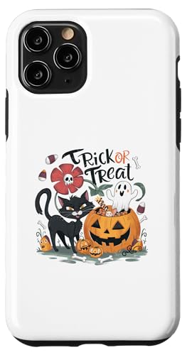 Hülle für iPhone 11 Pro Süßes oder Saures Halloween-Party-Kostüm für Katzen und Mütter von Halloween Cat Mom Costume Gift for Halloween Party